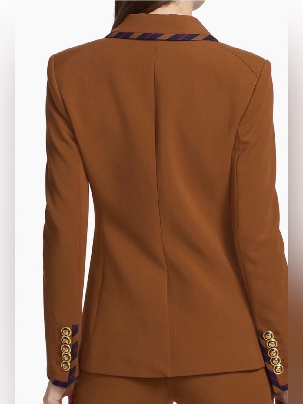 Veronica Beard Miller Striped-Trim Dickey Jacket. NWT - Picture 5 of 7